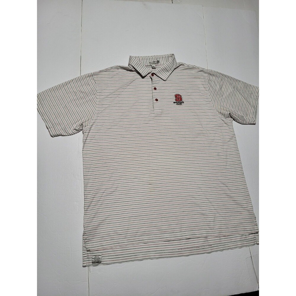 (#L8) Peter Millar NCSU WOLFPACK CLUB polo short sleeve cotton Size Men's XL